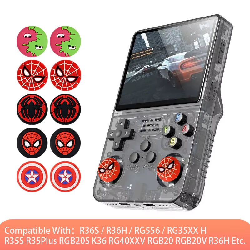 Thumb Stick Grip Cap Cover for R36S R36H RG40XX H R36 PRO K36 Retro Game Console Joystick Silicone Protector Case Accessories