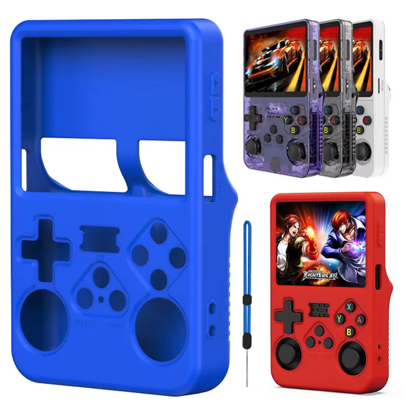 Silicone Case for R36S Handheld Game Console Protective Cover Scratch Resistant Dustproof Storage Box Soft Shell for R36S Consol